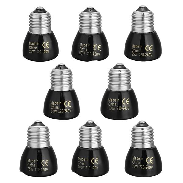 25W/50W/75W/100W Pet Reptile Far Infrared Ceramic Emitter heat la... (WATTAGE: 100W | VOLTAGE: 100V)