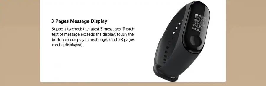 Original Xiaomi Mi band 3 Smart Wristband OLED Display 50M Waterproof Heart Rate Monitor Bracelet -