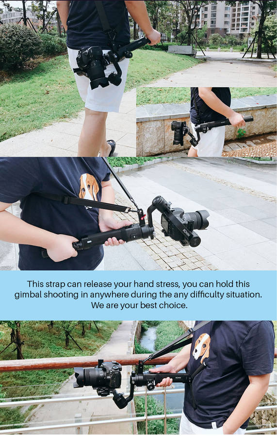 AgimbalGear Hang Straps Buckles Hand Free Release Strap Belt for Dji Ronin S Gimbal - 0.29kg