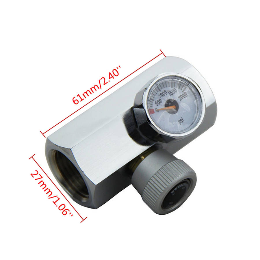0-2000PSI Homebrew CO2 Cylinder Refill Adapter Connector DIN 477 W21.8 BS 34