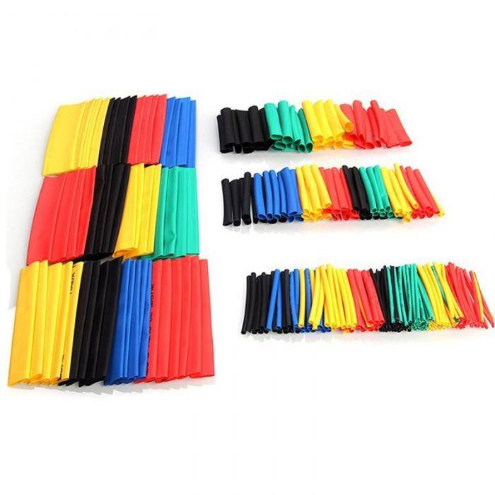 164Pcs Polyolefin Shrinking Assorted Heat Shrink Tube Wire Cable Insulated S