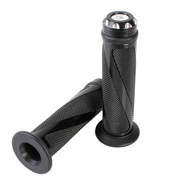 CNC Aluminum Motorcycle Handlebar Gel Hand Grips Bar Rubber