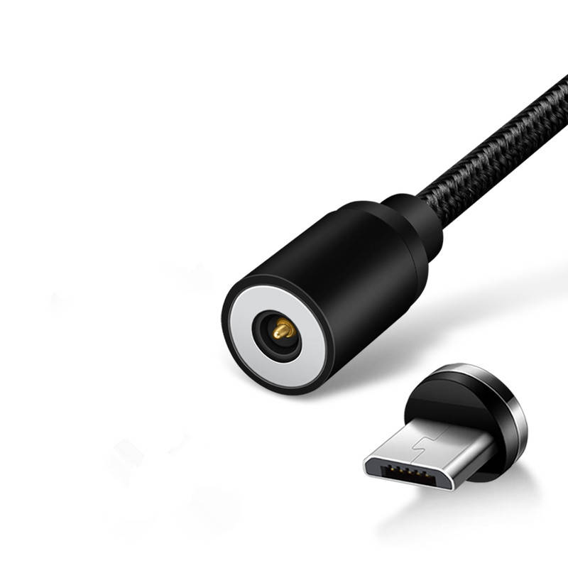 Elough E360 1M Magnetic Micro USB Micro USB Plug Fast Charging Data Cable for Mobile Phone