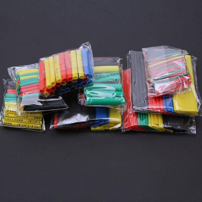 164Pcs Polyolefin Shrinking Assorted Heat Shrink Tube Wire Cable Insulated S