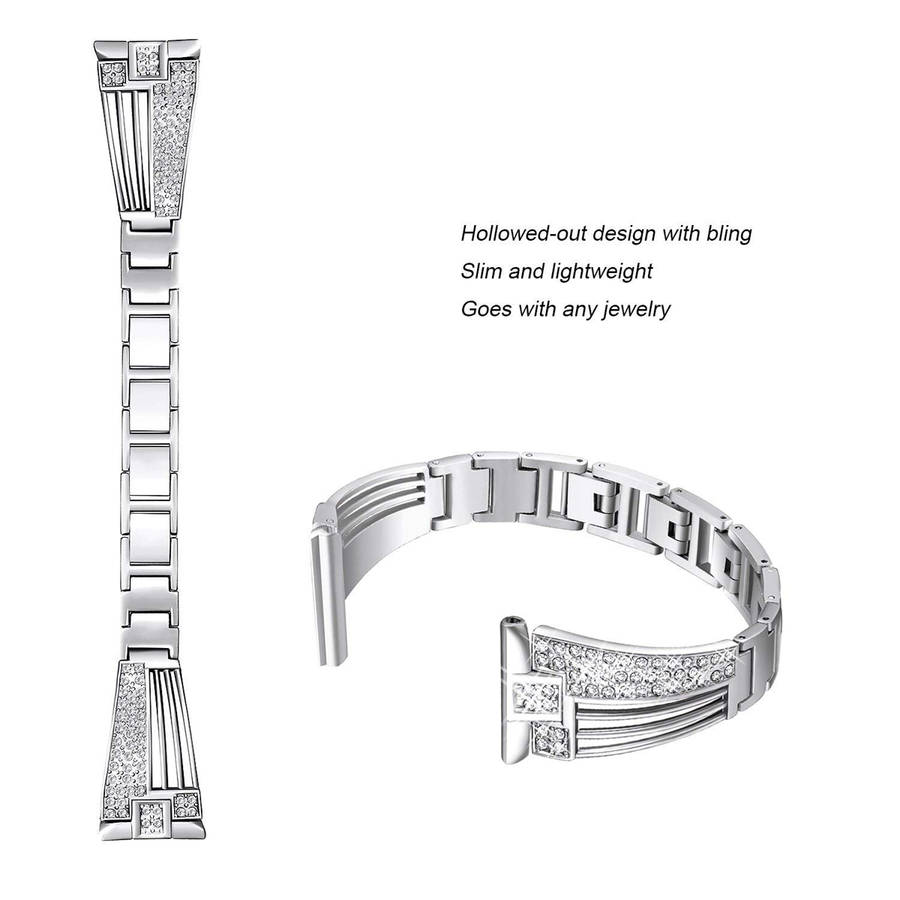KALOAD Stainless Steel Replacement Watch Bracelet Band Strap Wristband For Fitbit Versa Smart Watch bb4f3da1-61f3-47e9-bf7f-9688ce962db8.jpg