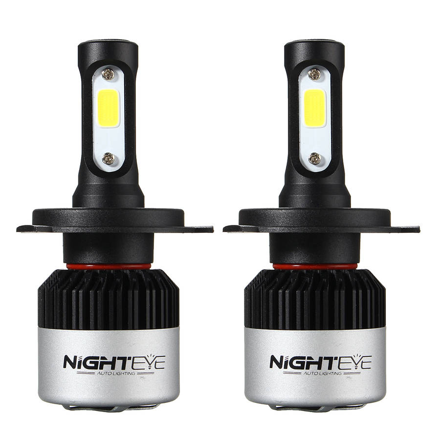 LED Headlight  Nighteye COB LED Car Headlights 9005 9006 H4 H7 H11 Bulbs Lamps 72W 9000LM 6500K