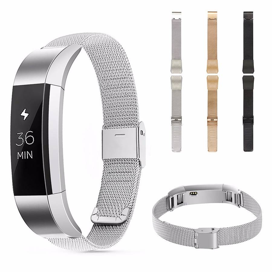 Fitbit Alta Stainless Steel Watch Band Metal Mesh Strap