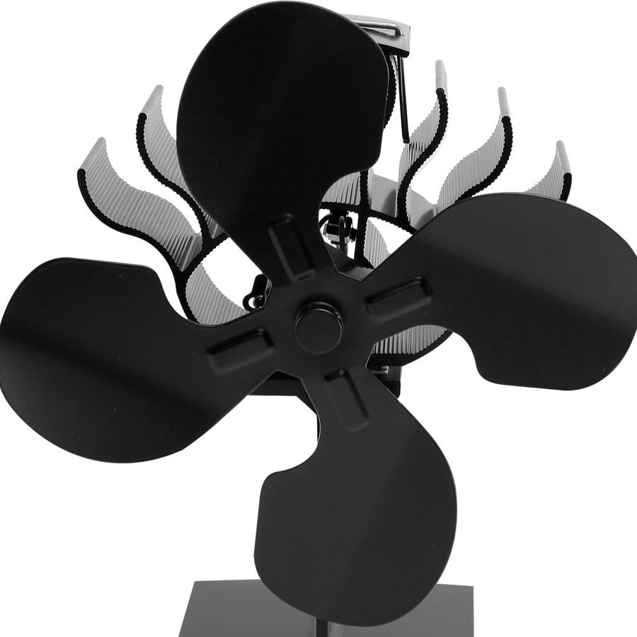 4 Blades Heat Powered Stove Fan Wood Burning Stove Fan Eco Stove Top Fan
