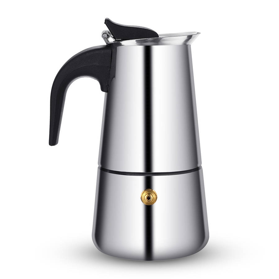 100/200/300/450ML Stainless Steel Moka Espresso Maker Pot Filter Coffee Cook