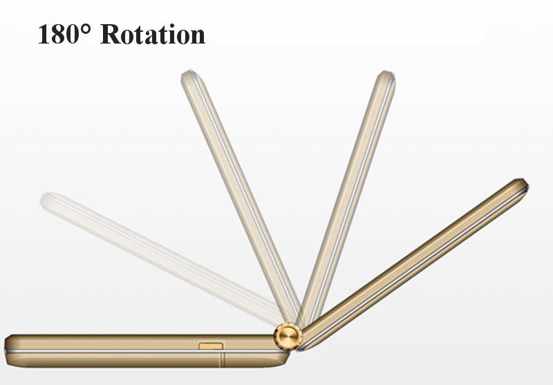 TKEXUN G10+ Flip Analog TV 6500mAh 4.0 Inch Dual Touch Screen Dual Flashlight Dual SIM Feature
