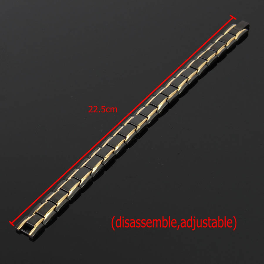 Black 316L Titanium Health Magnetic Bracelet Jewelry For Man