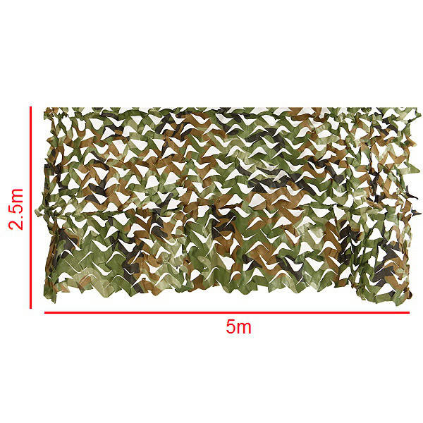 5mx2.5m Camo Camouflage Net For Car Cover Camping Military Hunting Shooting Hide
