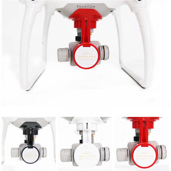 Multicolor PTZ Gimbal Camera Lens Protective Cover Dust Cover For DJI Phantom 4 (COLOR: WHITE)
