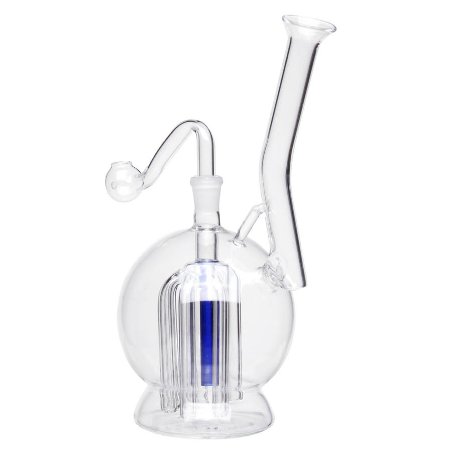 7 Inch Clear Glass Bong Pipe Bottle Water Cup Glassware Crafts Accessories
