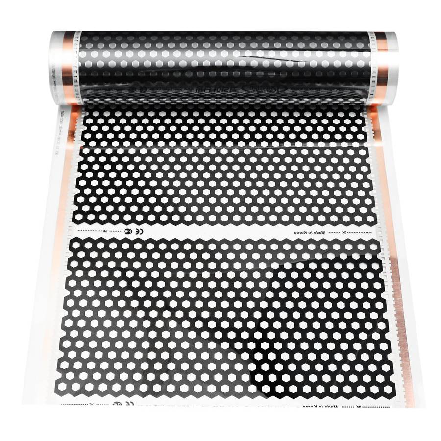 M Floor Heating Film Infrared Underfloor Film Pads Honeycomb Reticulat