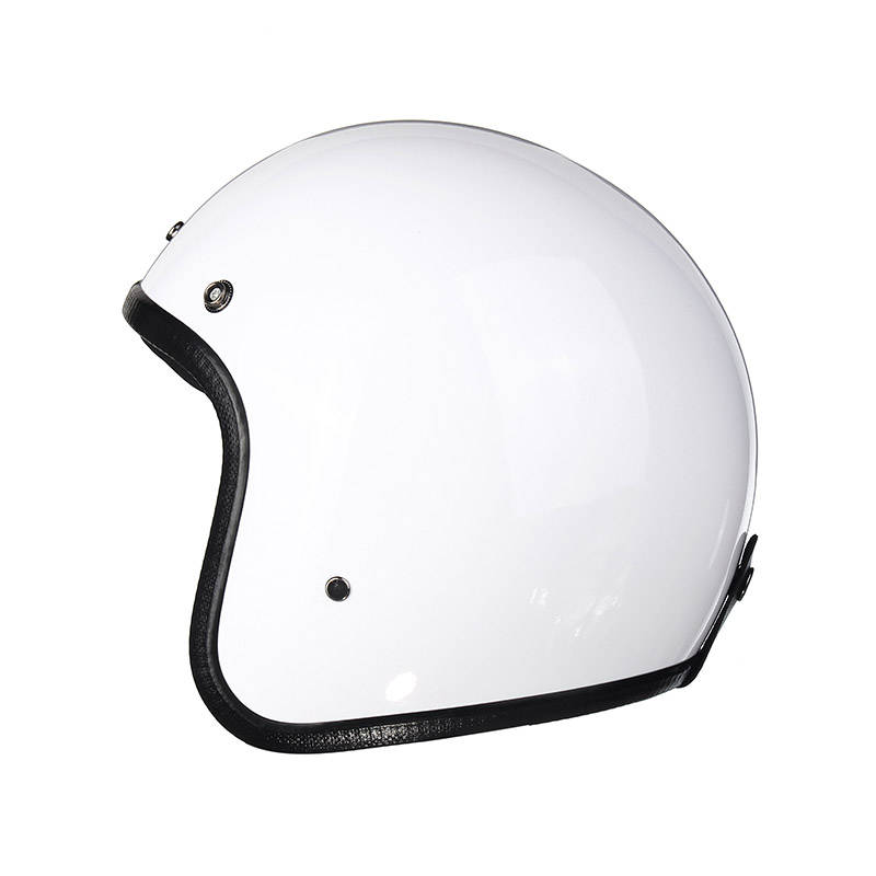 White ABS Motorcycle Vintage Helmet Open Face For Harley