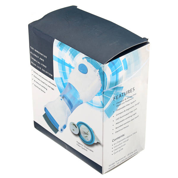 240V Electrical Head Lice Comb Lice Solution Chemical Free Kills Lice Capture Lice Removal