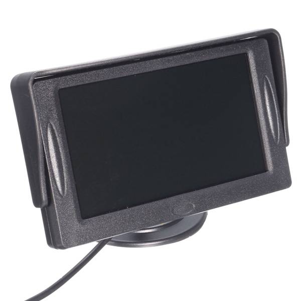 4.3 inch Car TFT LCD Monitor Reversing Parking Rearview Camera Recording VCR Sunshade Kit