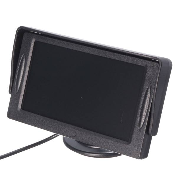 4.3 inch Car TFT LCD Monitor Reversing Parking Rearview Camera Recording VCR Sunshade Kit