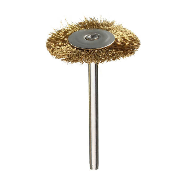 36pcs 3.175mm Shank Copper Steel Wire Polishing Wheel Brush for Dremel