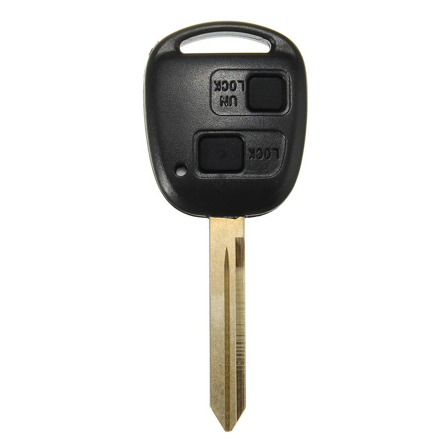 2 Button Remote Key FOB Case Shell With Keychain For Toyota Yaris Core Hatchback