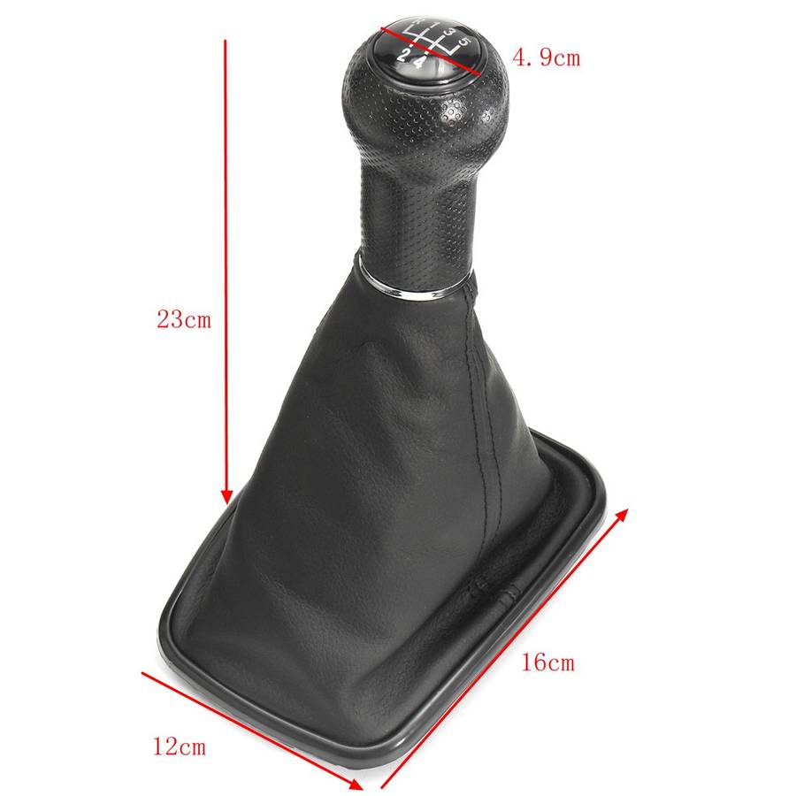 5 Speed Gear Shift Knob Stick Gaiter Boot For VW MK4 Golf GTI R32 Jetta Bora