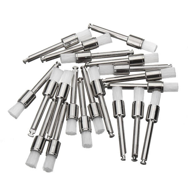 200pcs Nylon Latch Flat Head Polishing Brushes Set White and Colorful Cleaning Brushes Kit