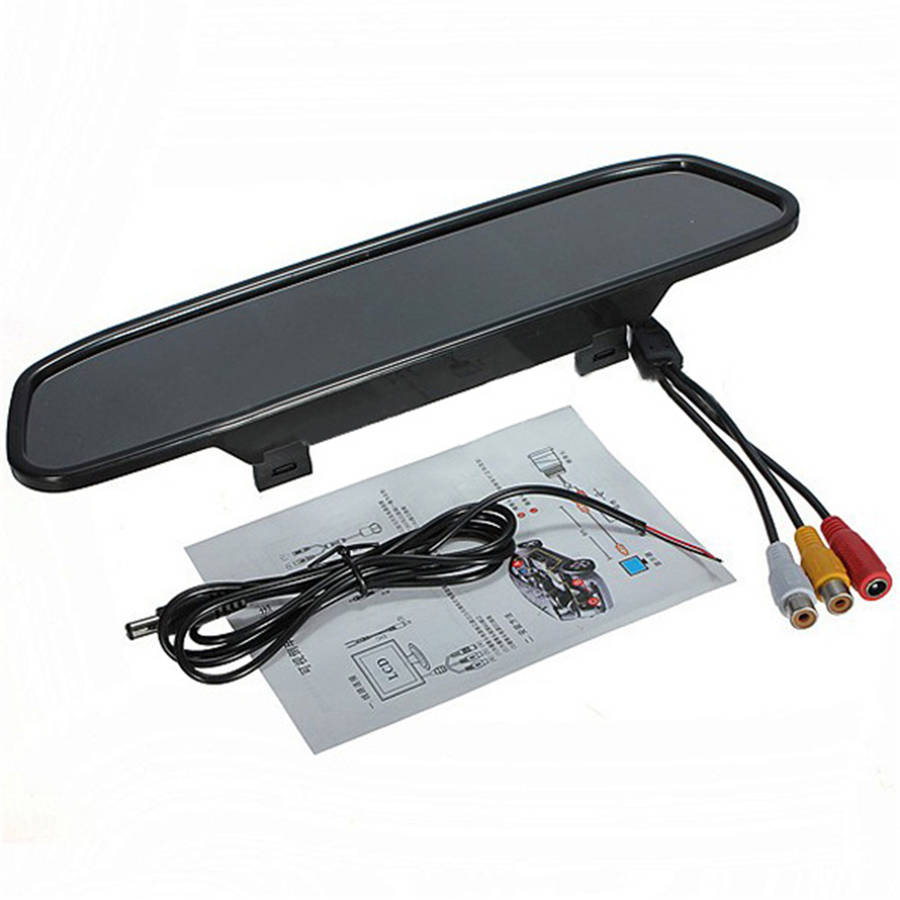 DC 12V 3W 4.3 Inch LCD Car Rear View Camera Monitor Support DVD