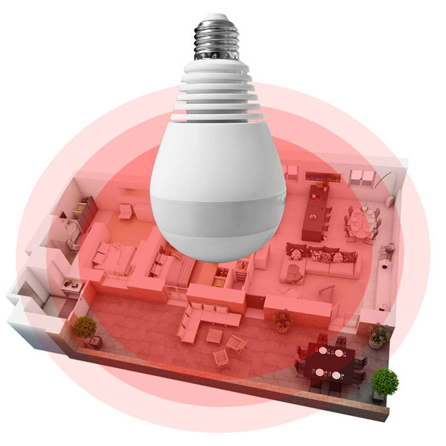 E27 360 Panoramic 1080P IR Camera Light Bulb Wifi Fisheye CCTV Security Camera