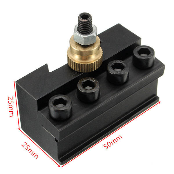 25x25x50mm Cut-off Blade Holder Cut-off Tool for Quick Change Tool Post Holder