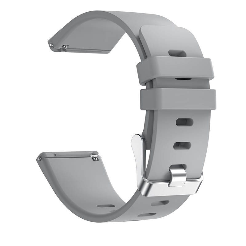 22.5mm Colorful Silicone Watchtband For Fitbit Versa (COLOR: GRAY) : Perfect Timing