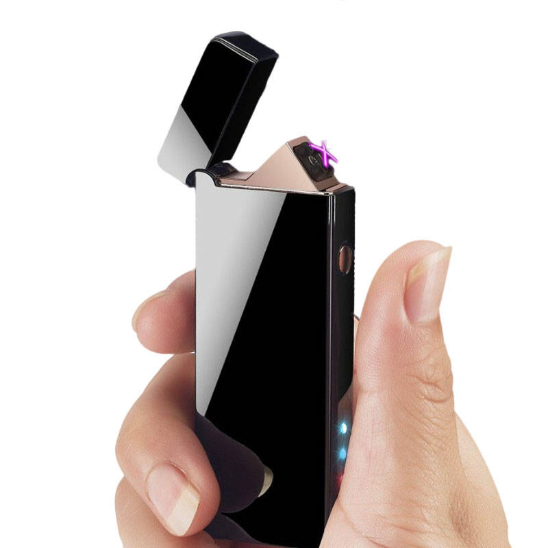 USB Electric Double Arc Lighter Rechargeable Windproof Torch Lighter Dual Thunder Pulse Lighter