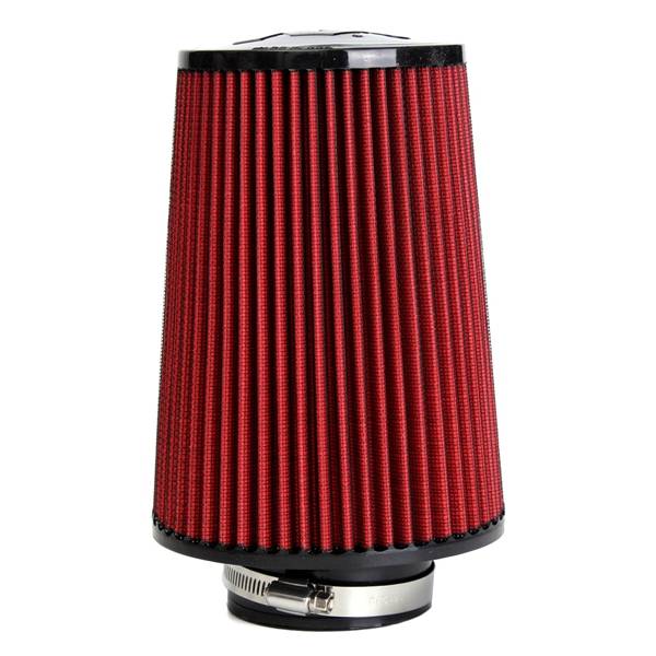 High Flow Car Cold Air Intake Filter Tapered Cone Cold Air Cleaner 3 Inches Red