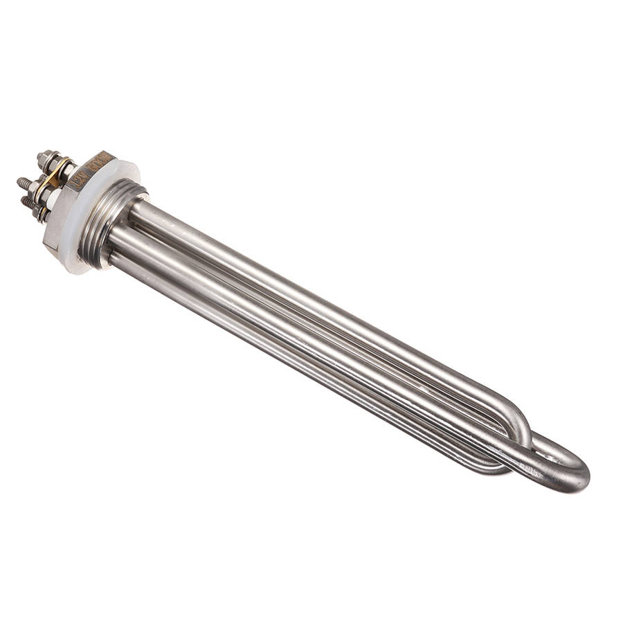 12V 600W Water Heating Element Boiler 1 Inch BSP NPT Flange Immersion Heater
