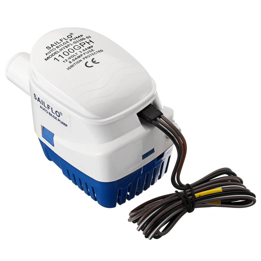 12V 1100GPH Bilge Water Pump Submersible Float Switch