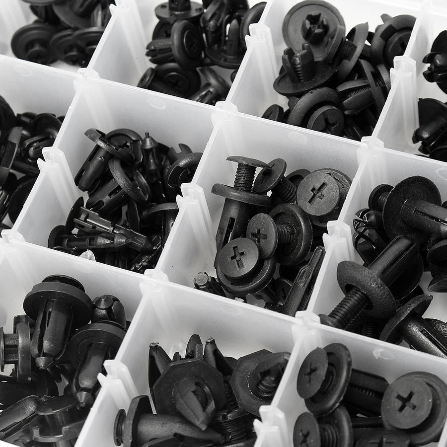 180 Pcs Car Automotive Pushpin Rivet Trim Clip Assortment Kit For Honda For