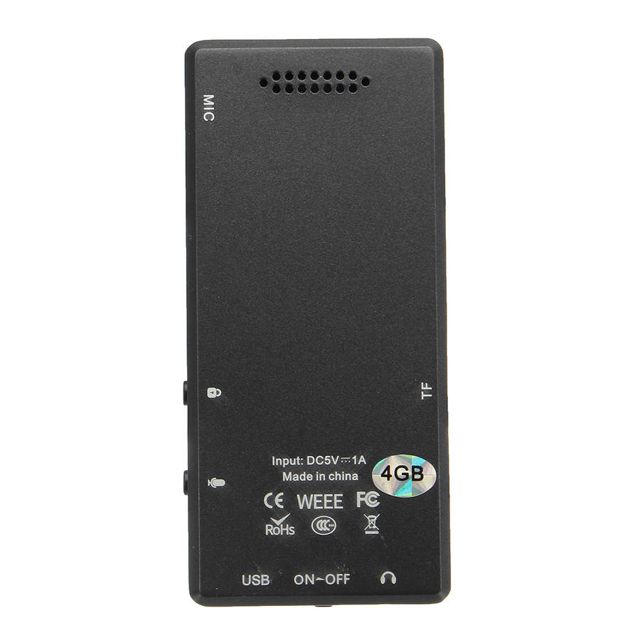 T580 Bluetooth HIFI MP3 MP4 Player 4-256GB Recording Pen Touch Button Suppor