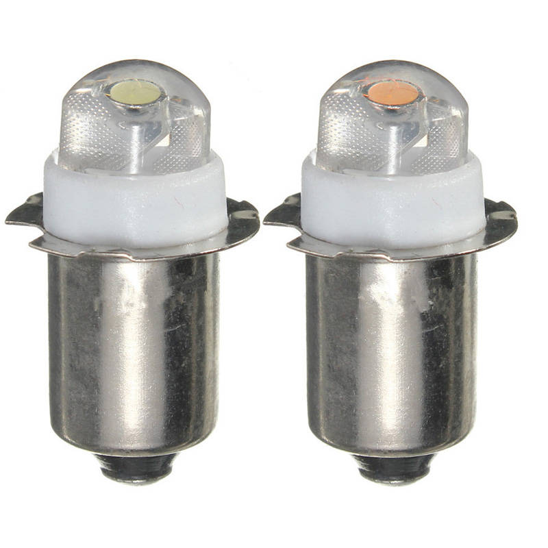 P13.5S PR2 DC3-18V 0.5W Pure/Warm White LED Flashlight Bulb Interior Torch Replacement Bulb