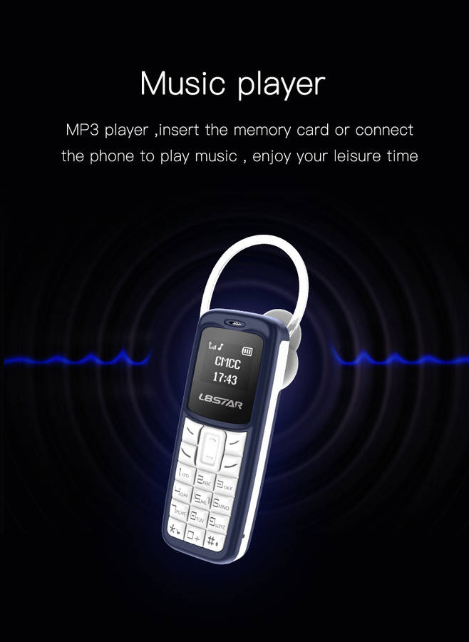 L8Star BM30 0.66 inch OLED 220mAh Bluetooth Dialer Voice Changer MP3 Music Player Mini Card Phone -