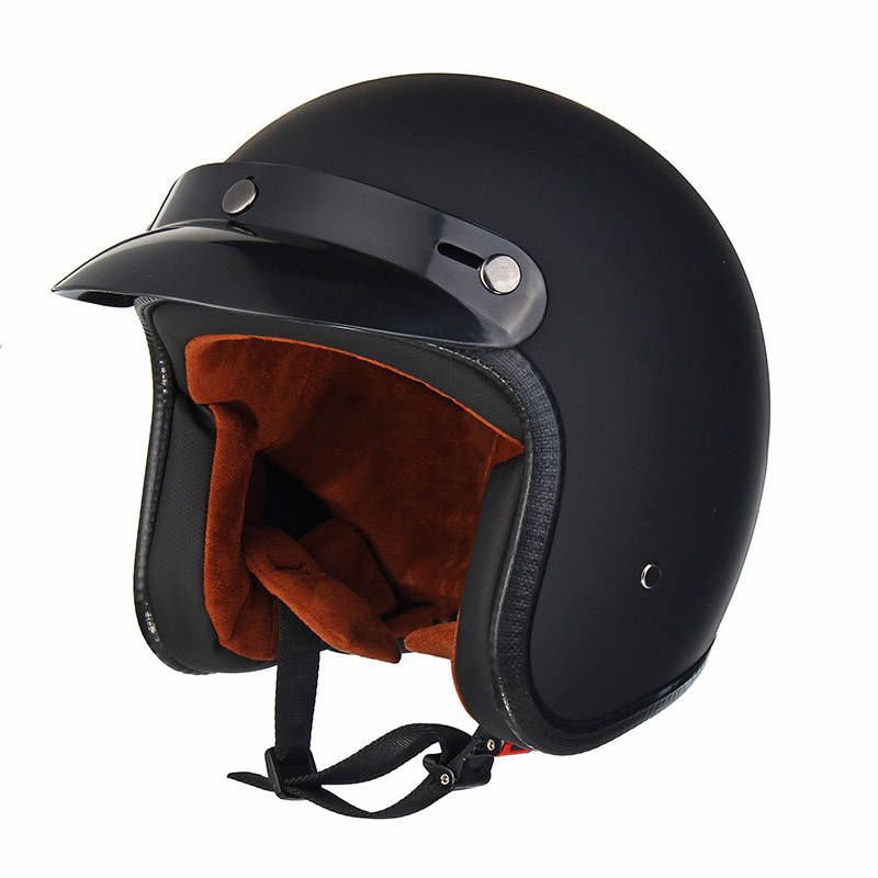 White ABS Motorcycle Vintage Helmet Open Face For Harley
