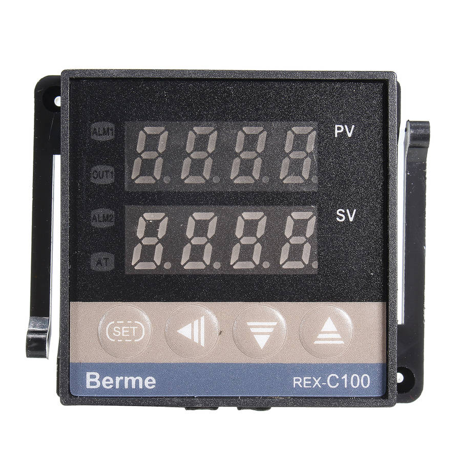 110-240V 0~1300 REX-C100 Digital PID Temperature Controller Kit Alarm Function With Probe Relay