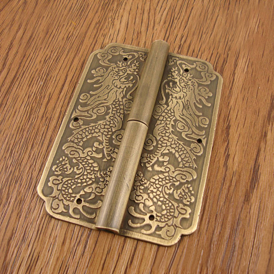 Door Hinge Chinese Furniture Brass Hardware Trunk Cabinet Door Hinges Copper