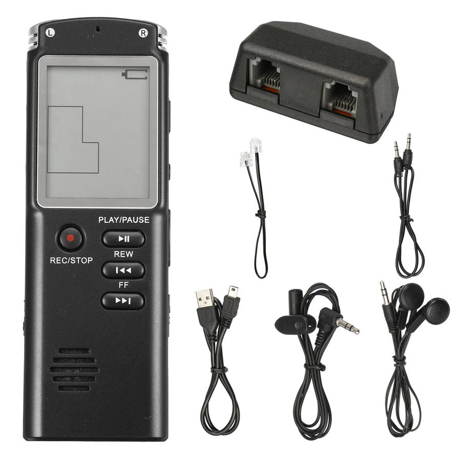 8GB 16GB Rechargeable USB Digital Audio Voice Recorder Dictaphone MP3 Player - 0.14kg