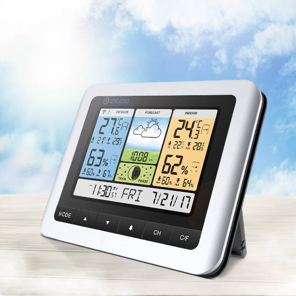Weather Station Home Thermometer USB Outdoor Forecast Sensor Clock DIGOO DG-TH8888Pro