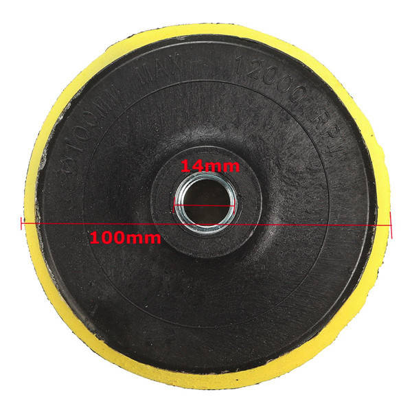 15pcs 4 Inch 30-6000 Grit Diamond Polishing Disc with M14 Self-adhesive Pad