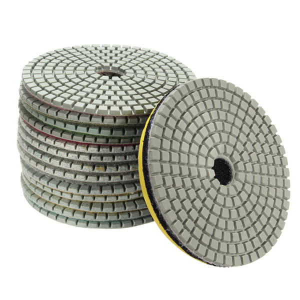 15pcs 4 Inch 30-6000 Grit Diamond Polishing Disc with M14 Self-adhesive Pad