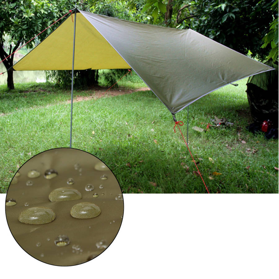 Outdoor Camping Tent Sunshade Canopy Waterproof Anti-UV Beach Hammock Awning Shelter Tarp