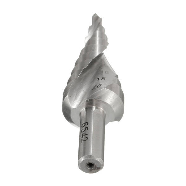 4-12/20/32mm HSS Hex Shank Spiral Groove Step Cone Drill