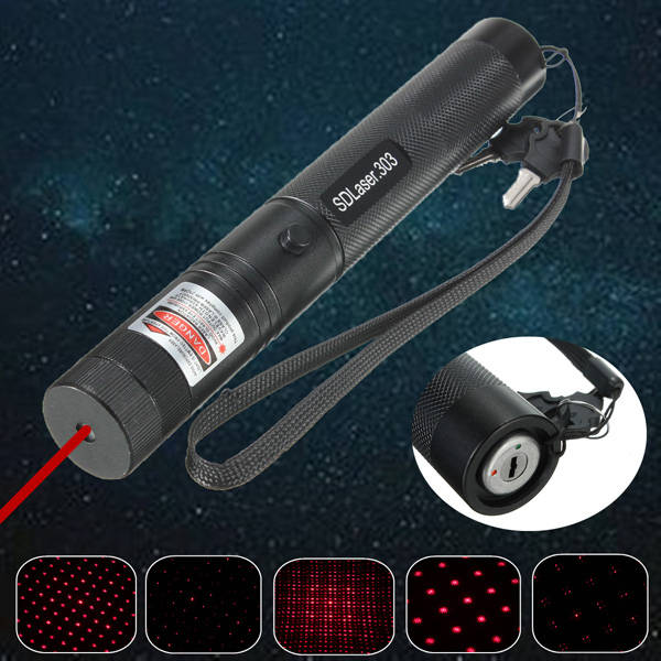 Adjusting 303 650nm Red Beam Laser Pointer - 0.10kg