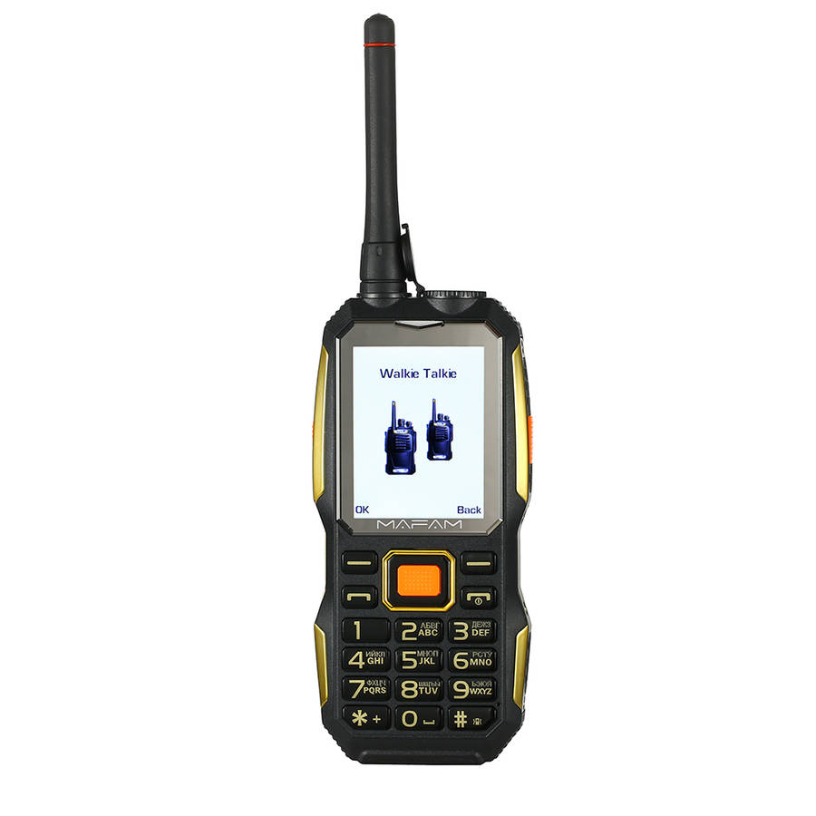Rugged phone Walkie Talkie Handheld SOS Dual SIM Card FM Power Bank Mobile Phone